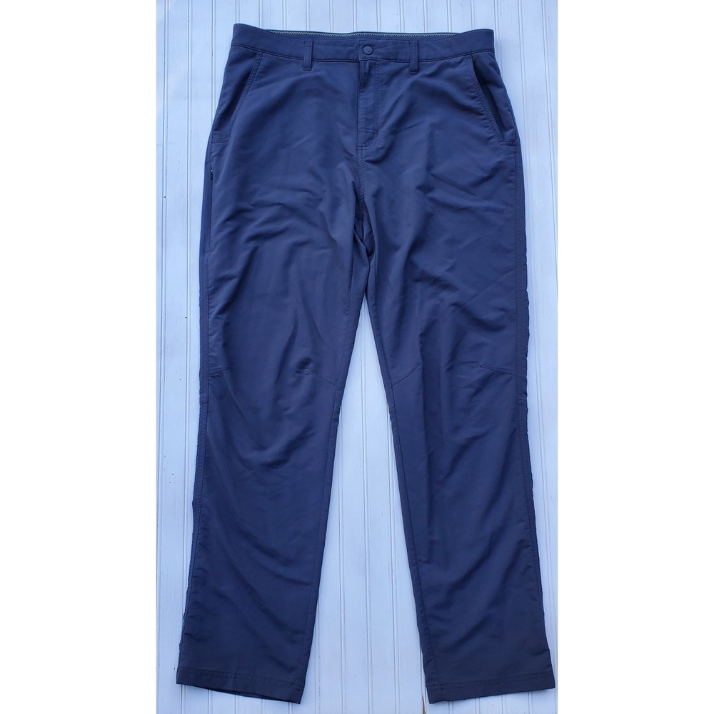 Alpine Design Mens Hiking Pants 36x32 Navy Blue Stretch Outdoor Trekking Pant